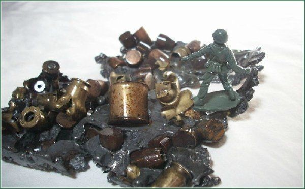 Last Man Standing ..... assemblage art