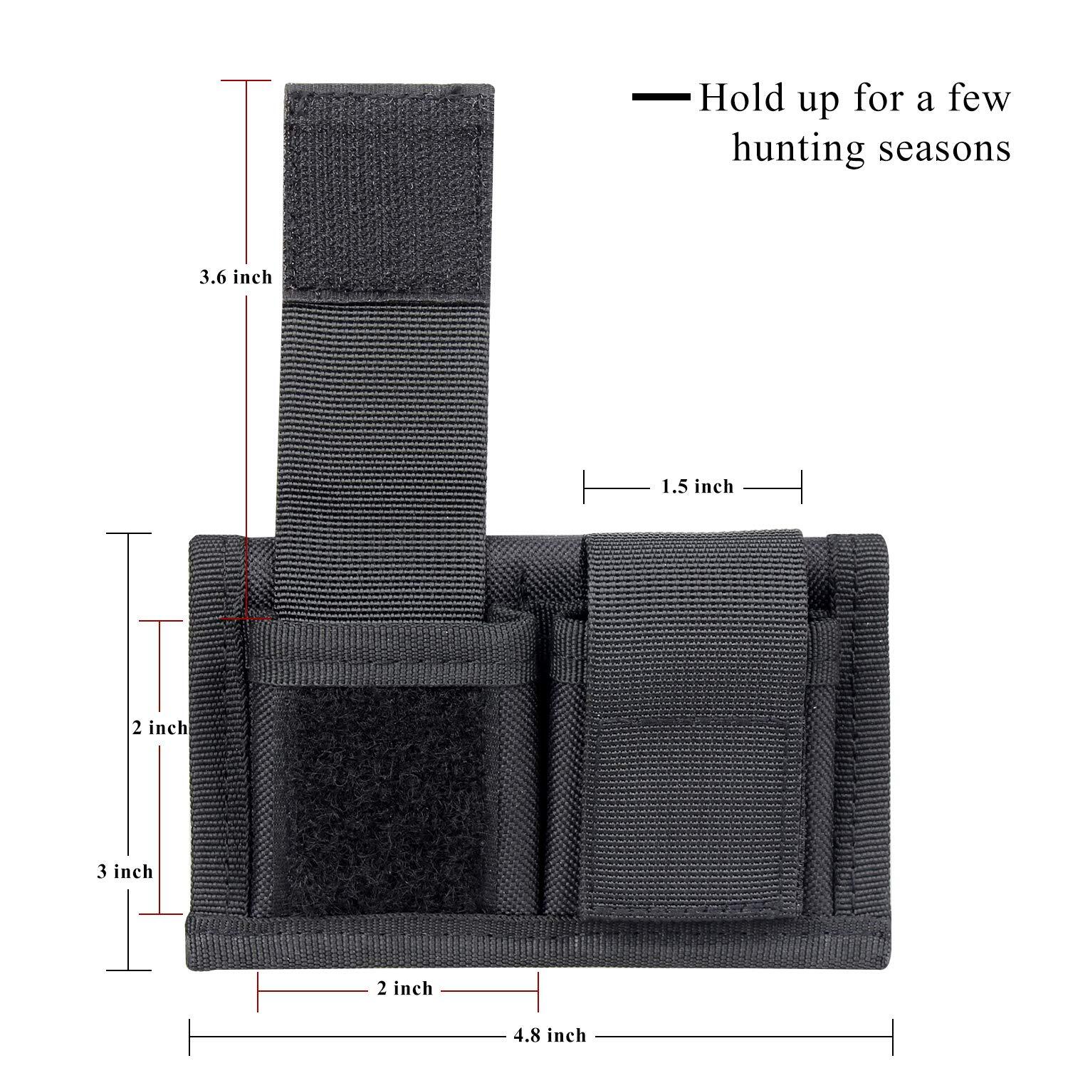 Tactical Double Speedloader Pouch Fit .357 .44 Most From .38 To .45 Colt Black