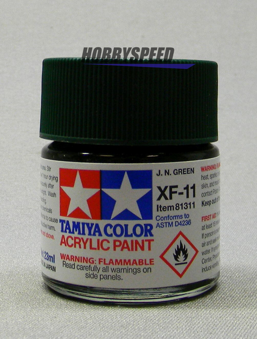 TAMIYA XF-11 ACRYLIC PAINT JN GREEN 23ml bottle model scenery TAM81311 NEW