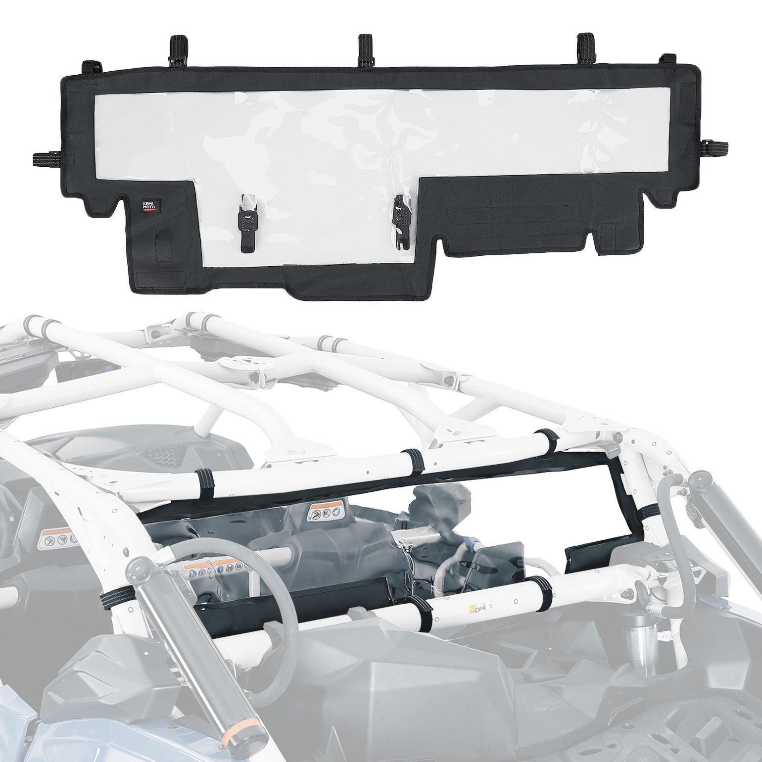 X3 Soft Rear Windshield Back Window PVC Panel for 2017-2026 Can Am X3/ X3 Max