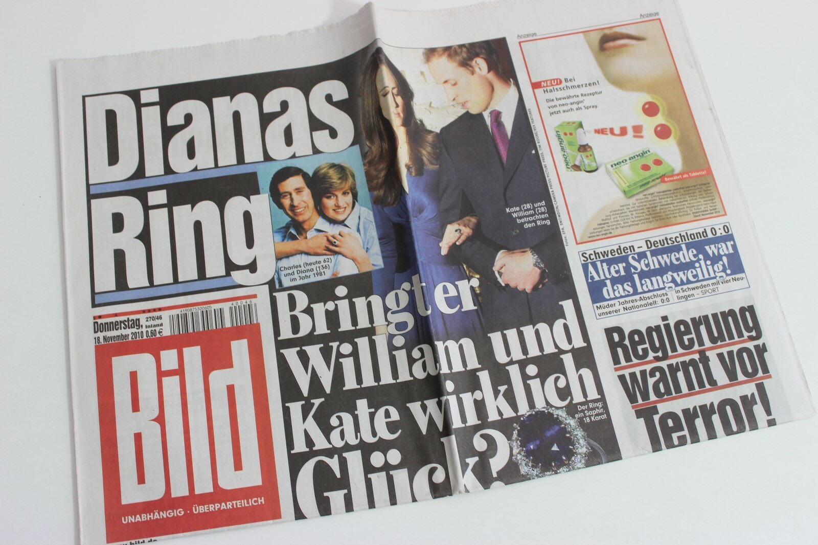 BILDzeitung 18/11/2010 November 18/11/2010 Special Occasion Gift