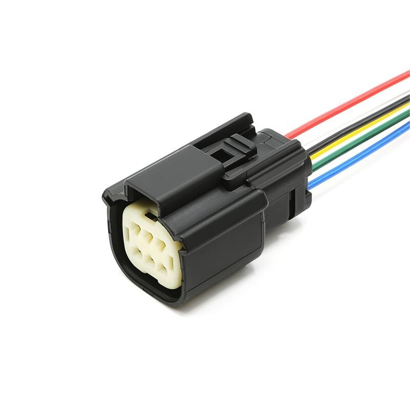 1x 6-Way Headlight Connector Plug Pigtail For 2018-2024 Jeep Wrangler 55112873AG