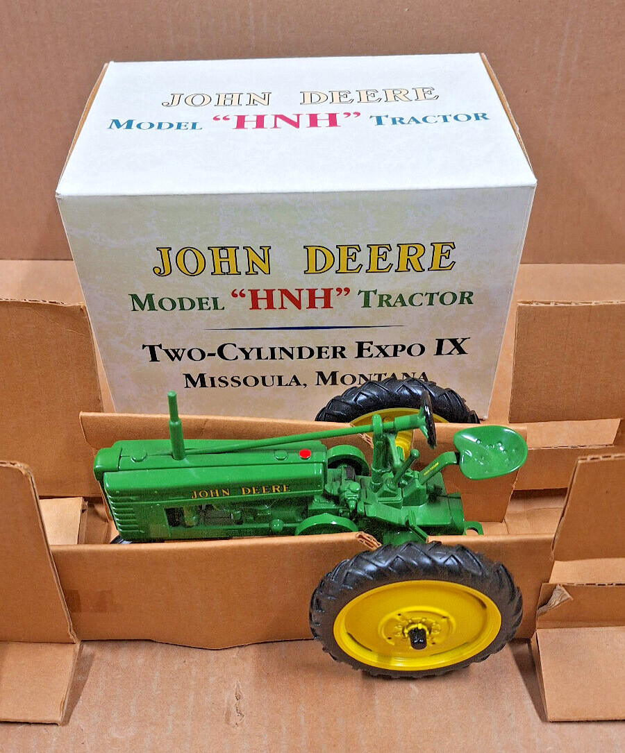 Ertl John Deere Model HNH Tractor Two-Cylinder Club Expo IX Montana 1999 NIB