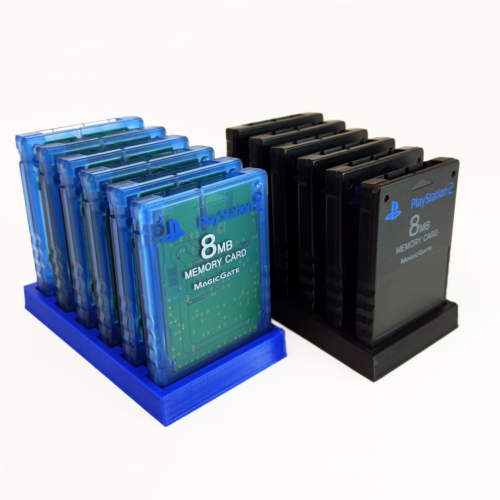 Sony PlayStation Memory Card Holder Display Storage Mancave Accessory PS1 & PS2