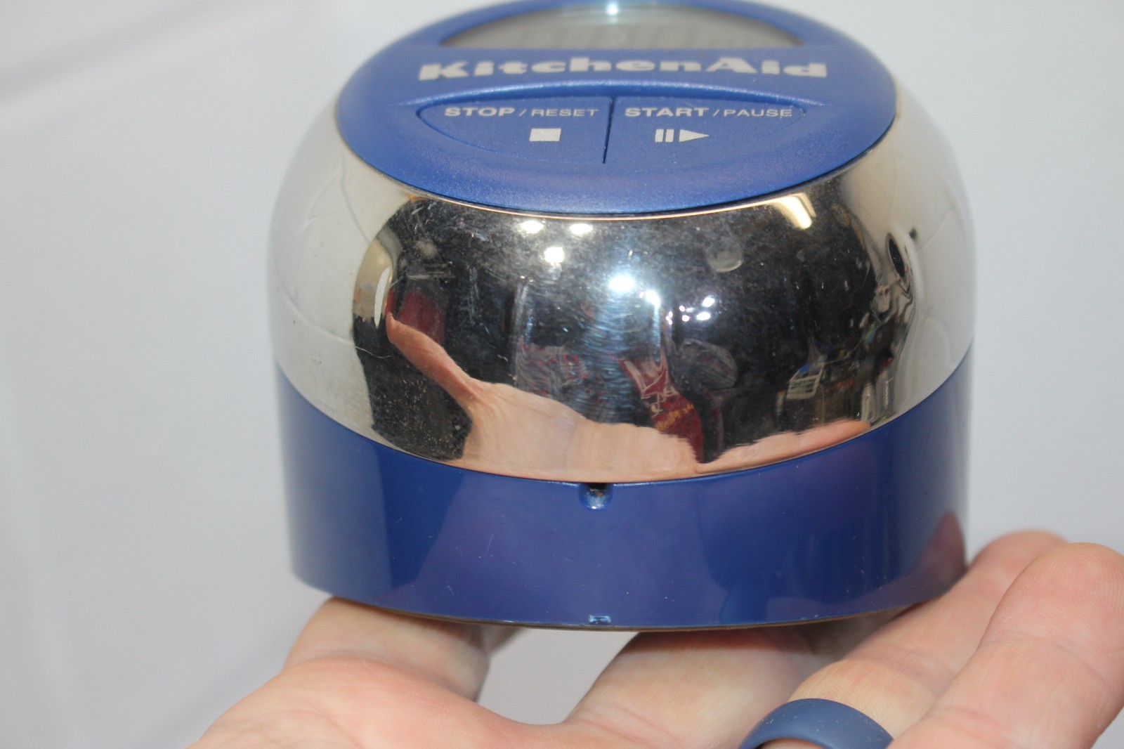 KitchenAid Digital Kitchen Timer Easy to Read Series Blue/Chrome WORKS 2 buttons