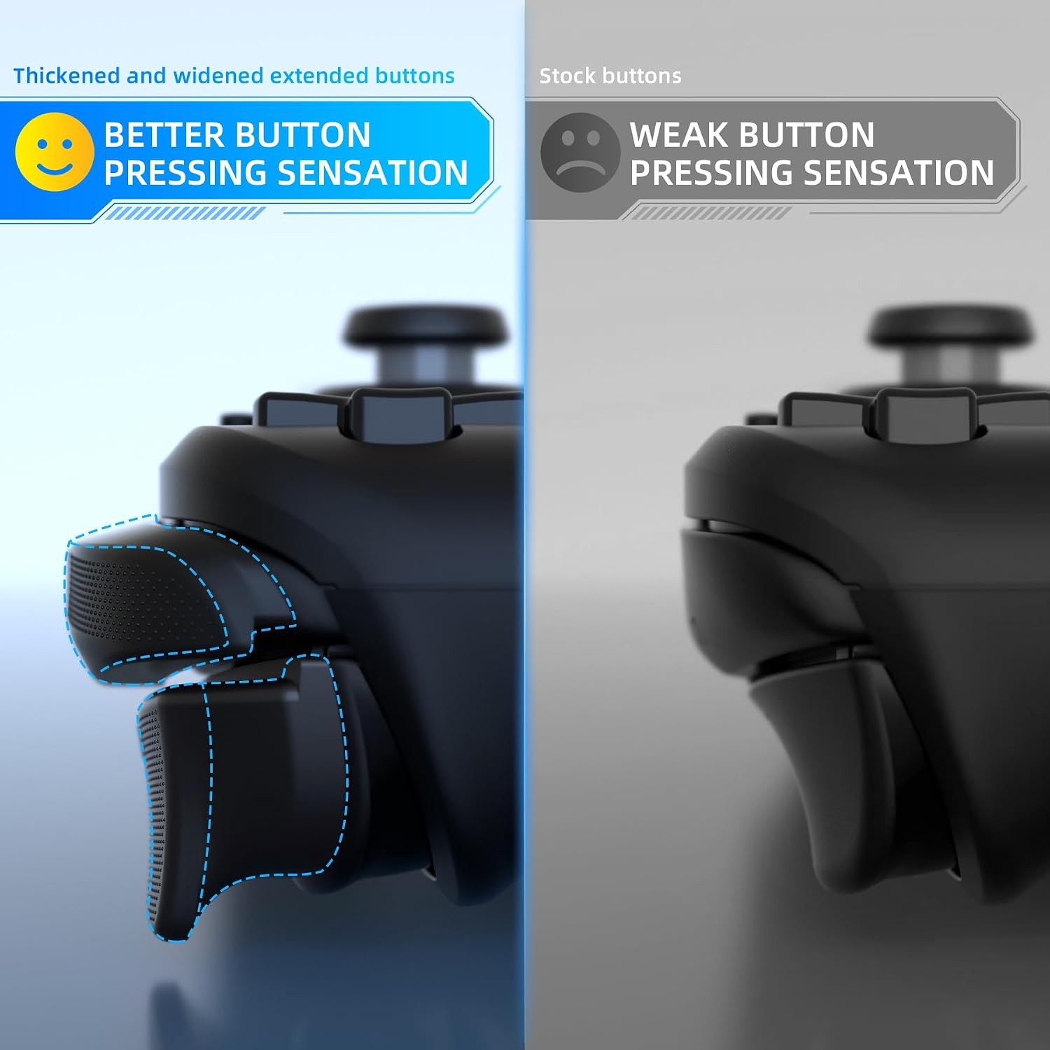 Steam Deck Back Buttons & Shoulder Buttons Trigger Enhancement Set - Black