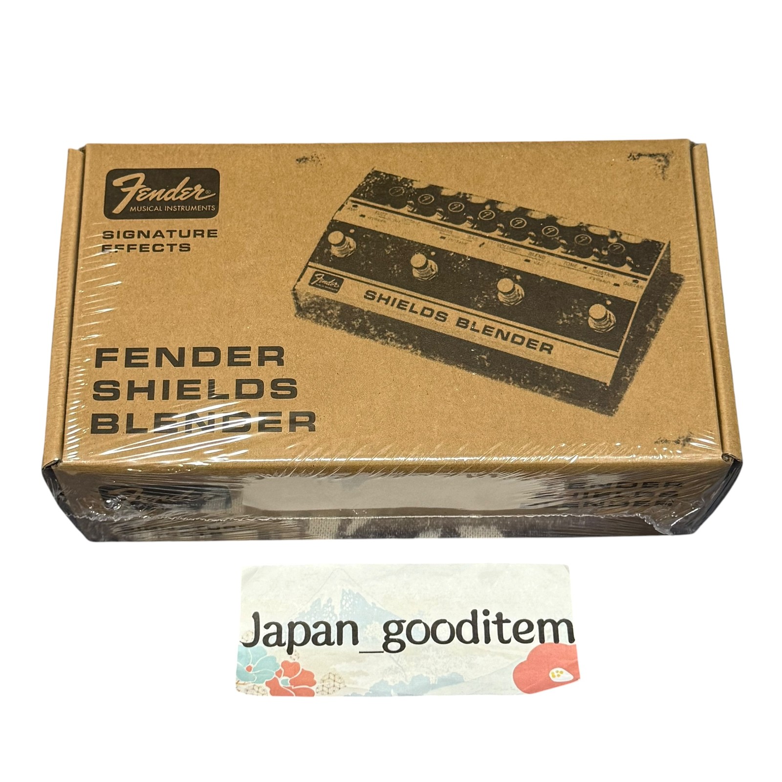 Fender Shields Blender Analog Fuzz Pedal Signature Effects Guitar Top Jacks