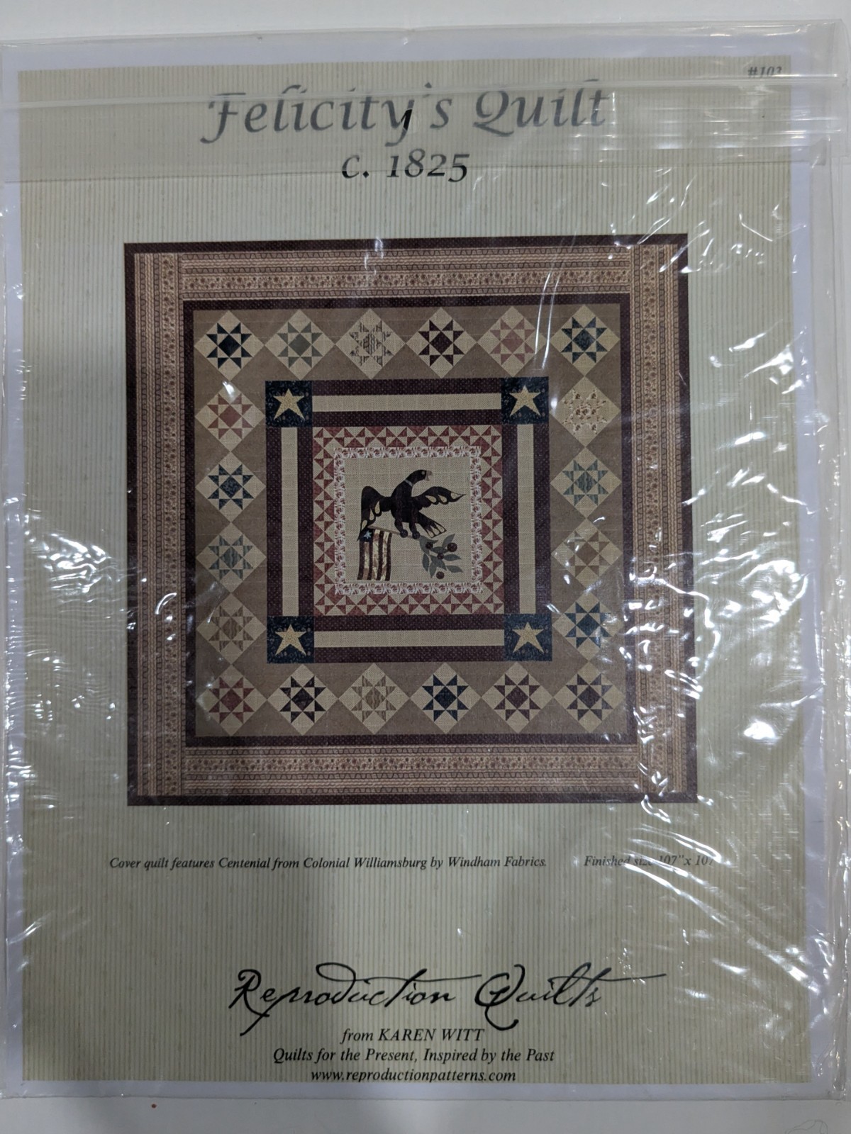 Felicity's Quilt Uncut Pattern - Revolutionary Quilts from Karen Witt
