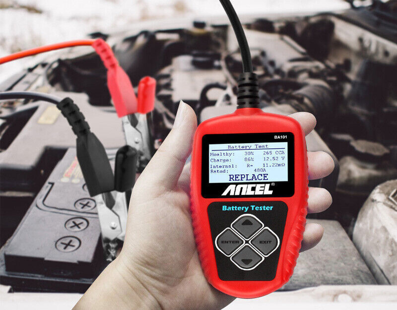 Ancel BA101 12V Auto Car Battery Load Tester Cranking Analyzer Tool 100-2000CCA