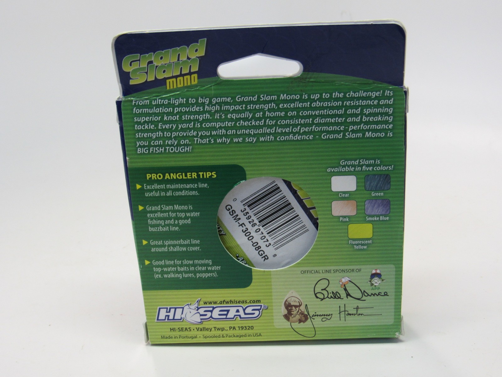 Lot of 3 Hi-Seas Grand Slam Monofilament Line