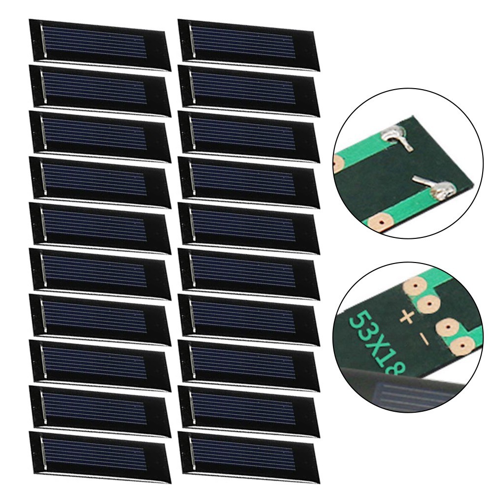 Efficient Power Generation with 20pcs Solar Panel Cells for DIY Projects