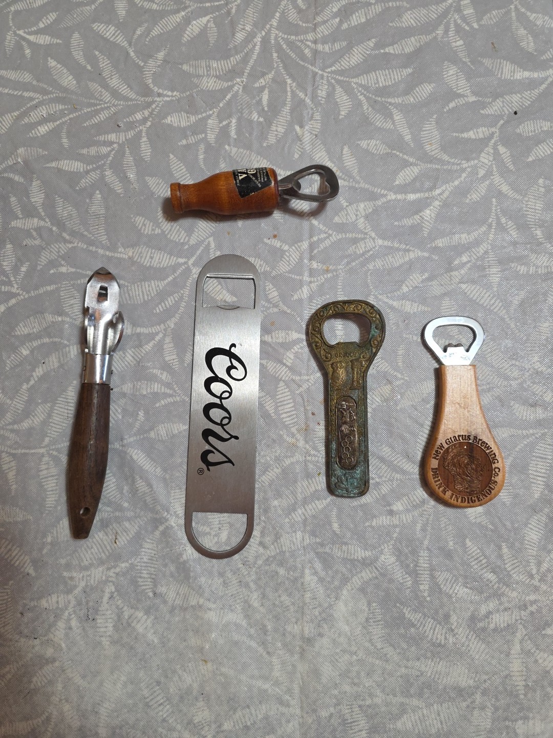 Assorted 5 PC Bottle Openers Lot Good Condition. See Pictures .