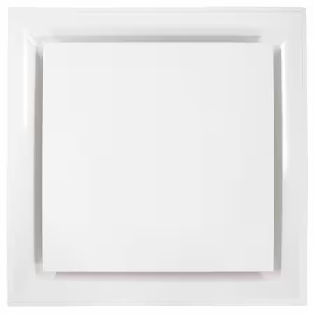 American Louver Str-Pq-10W 10 In Square Square Plaque Diffuser, White