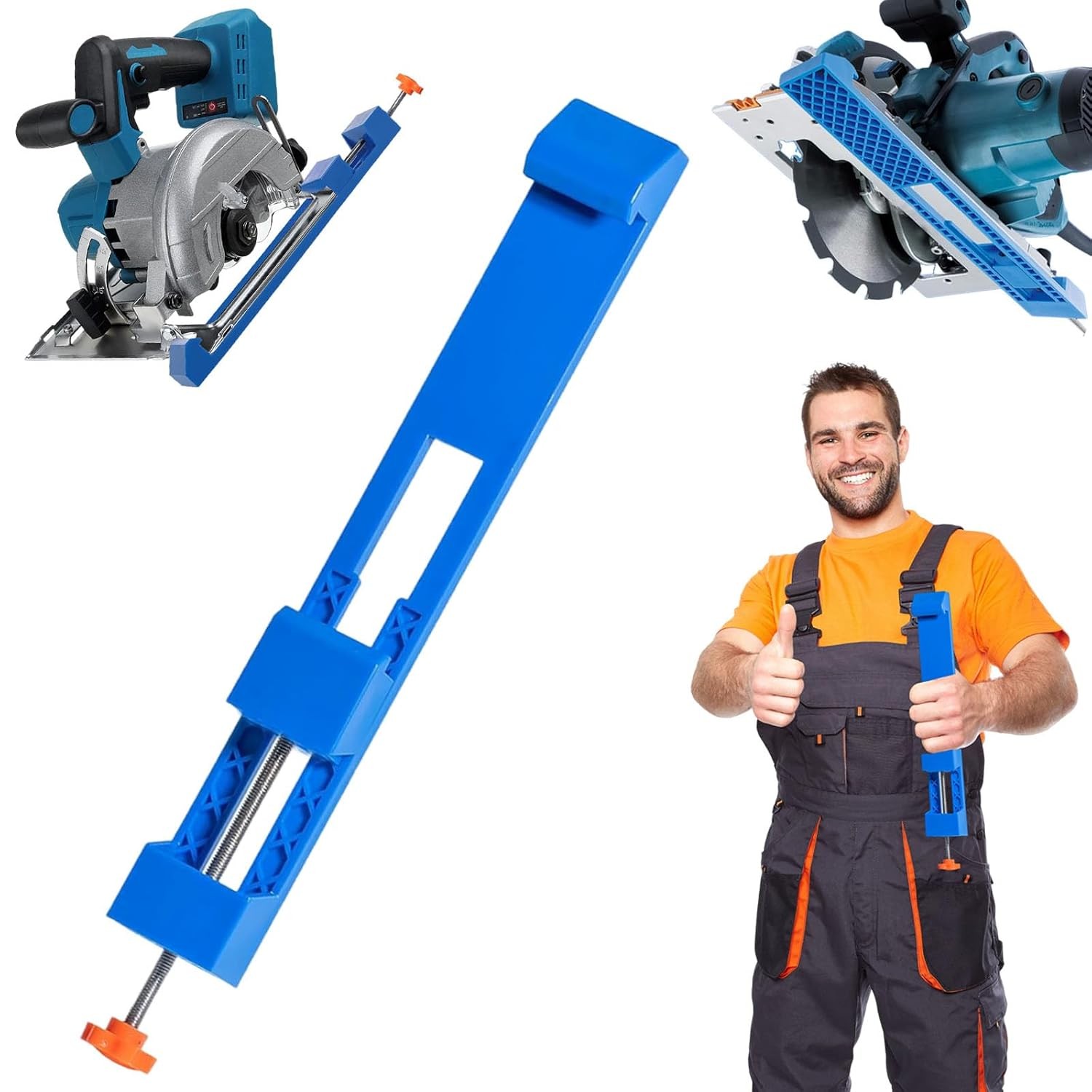 Adjustable Cutting Machine Base Circular Saw Milling Positioning Clam Guide