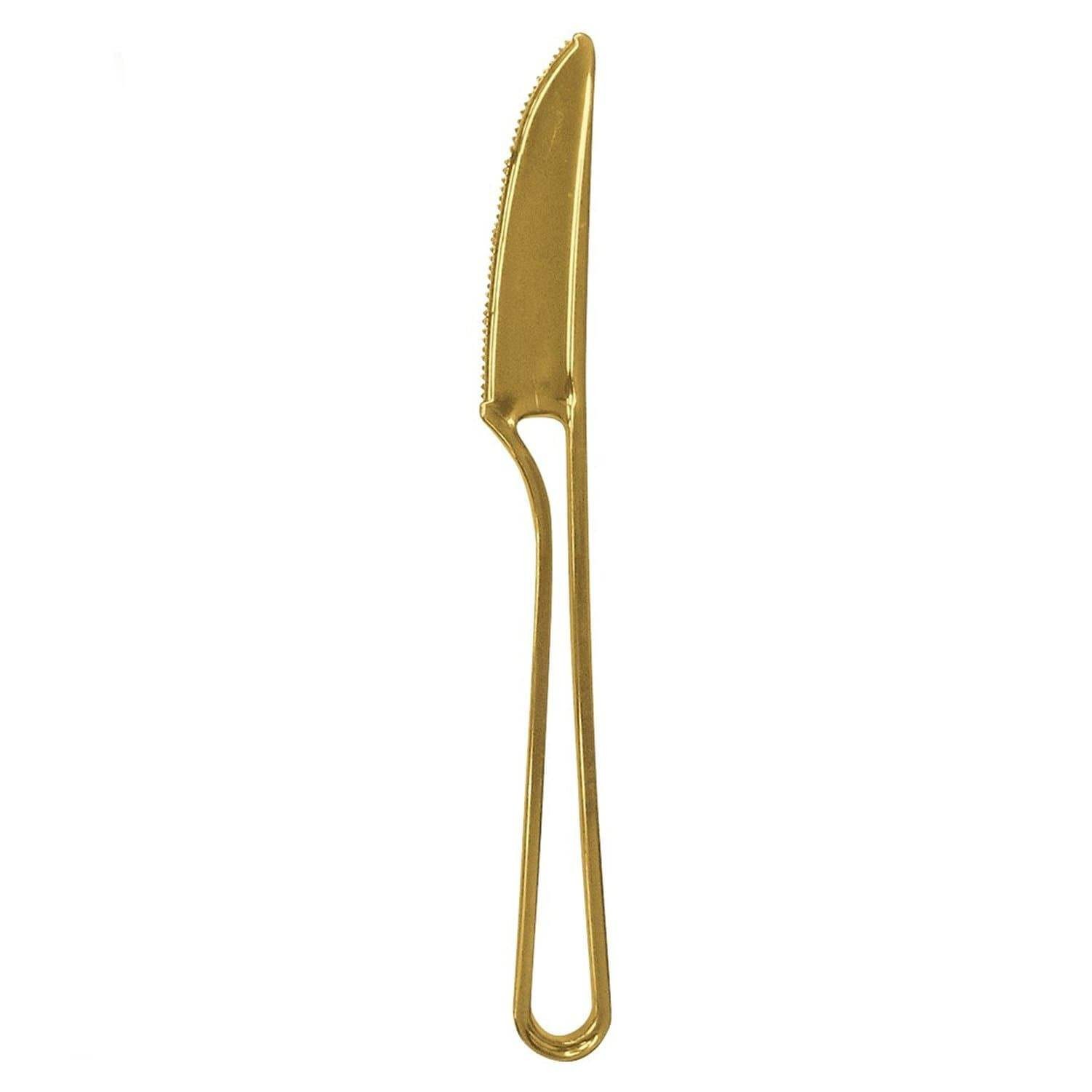 Luxury Modern Design Gold Knives 20 Pack