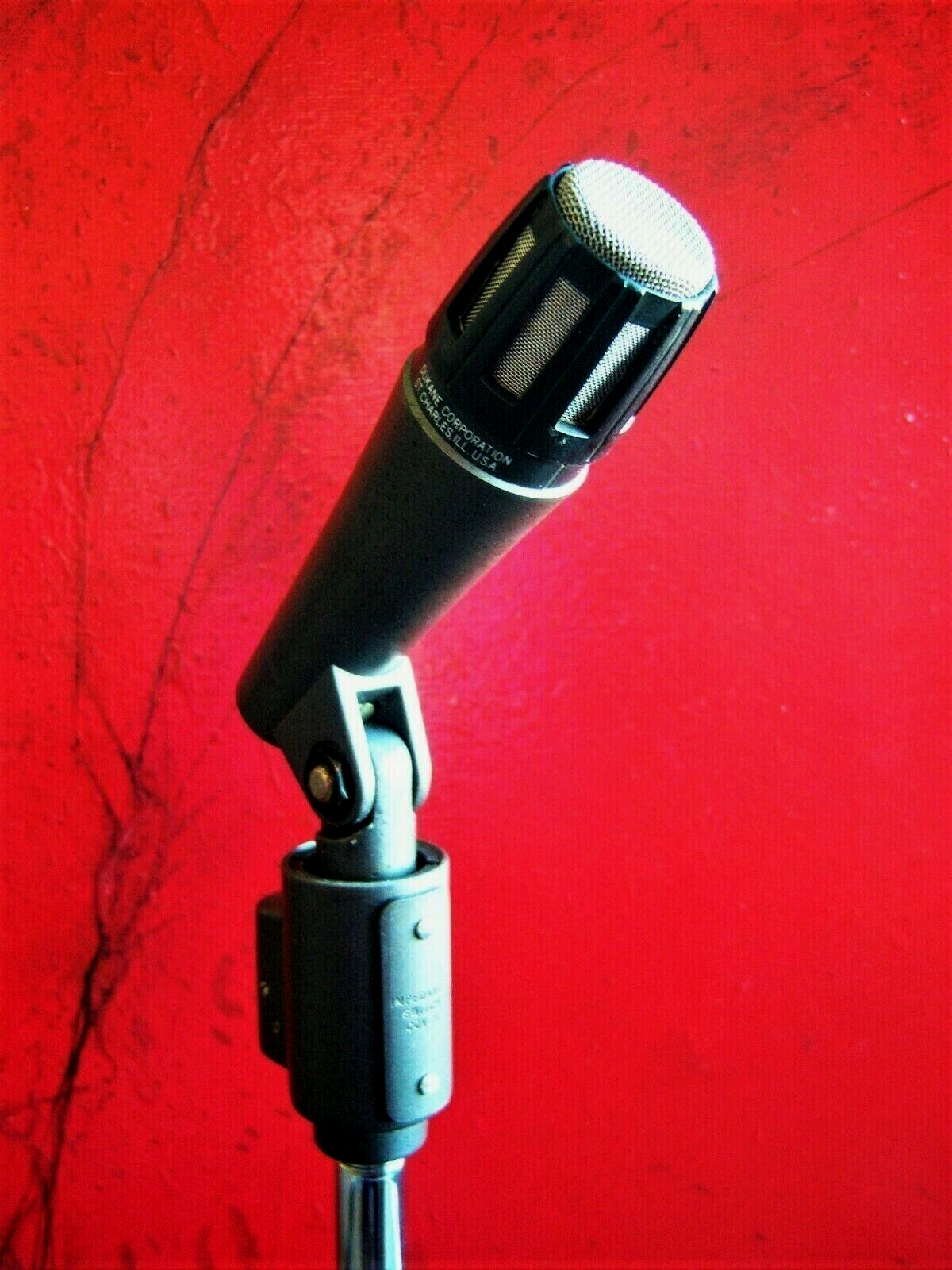 Vintage RARE 1970's Dukane 7A882 / Shure SM56 dynamic cardioid microphone Dual Z