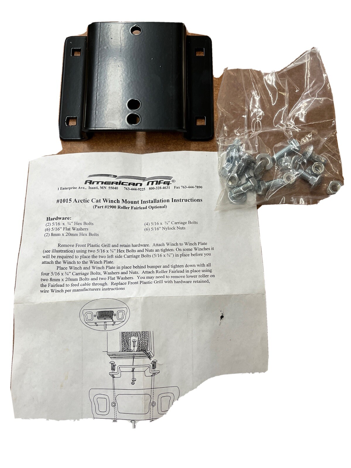 Eagle Arctic Cat Winch Mount 1015 ATV 500/700/1000