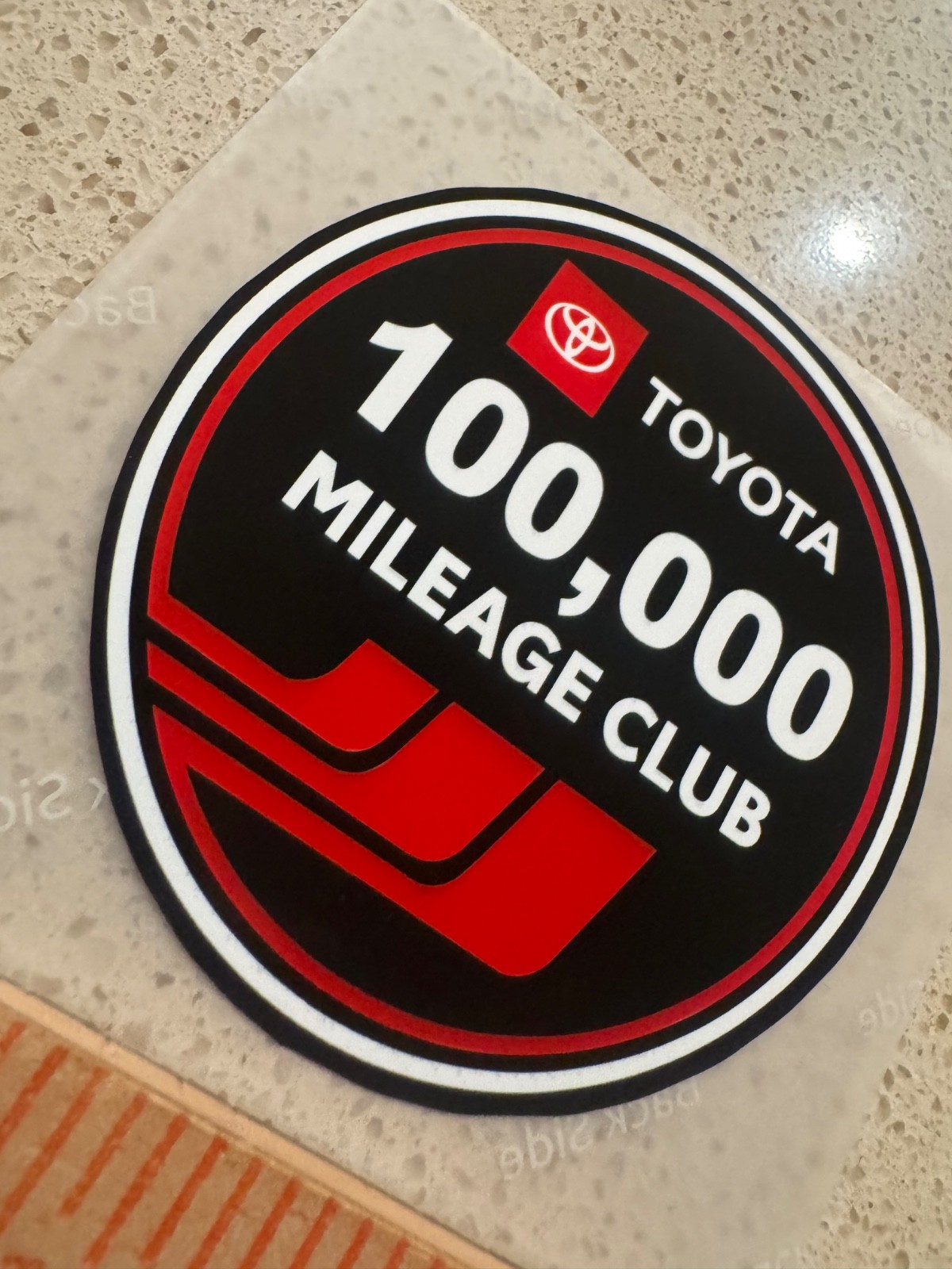 100k Mileage Club YOTA Window Decal - Tundra Tacoma 4runner Land FJ Cruiser Toyo
