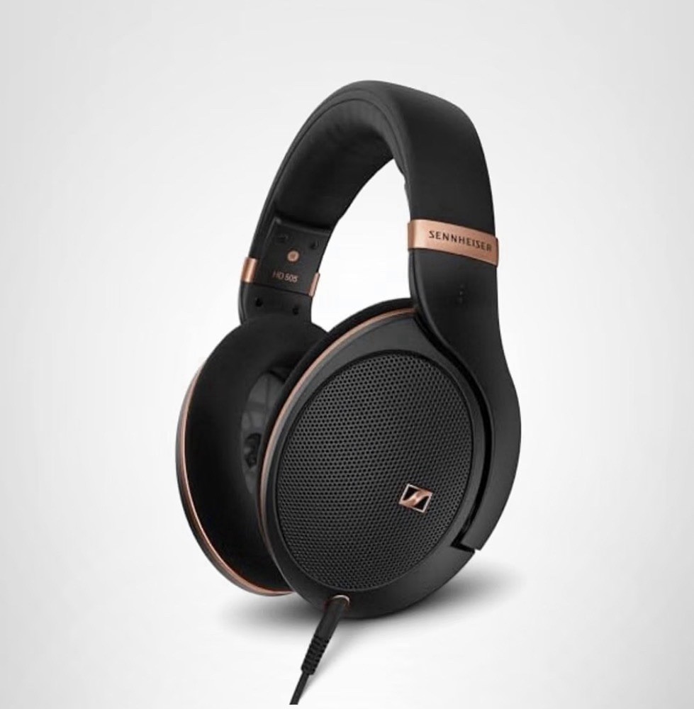 Sennheiser HD 505 Wired Headphones Over Ear with Transparent Sound - Copper Edit