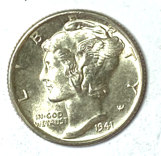 1941 D 10c Mercury Silver Dime Rare Ten Cents Denver