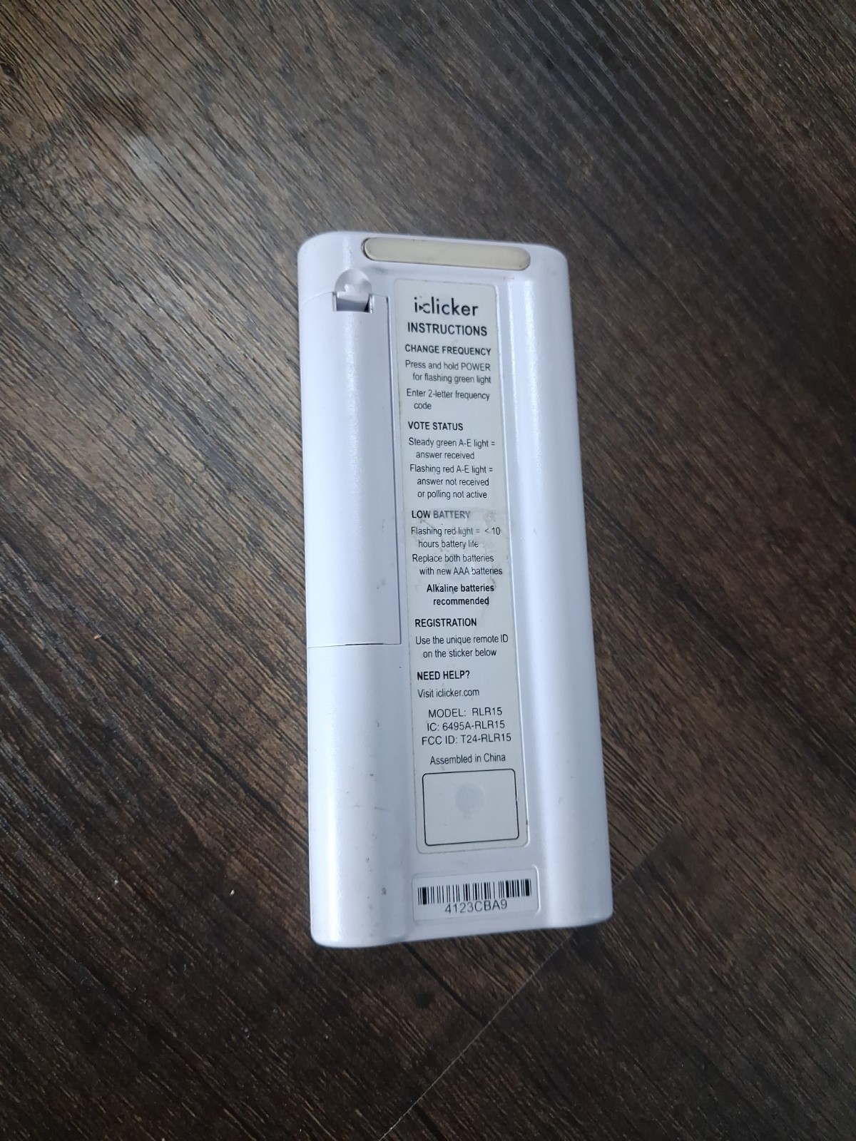 i-Clicker Plus RLR15 Remote. Good condition