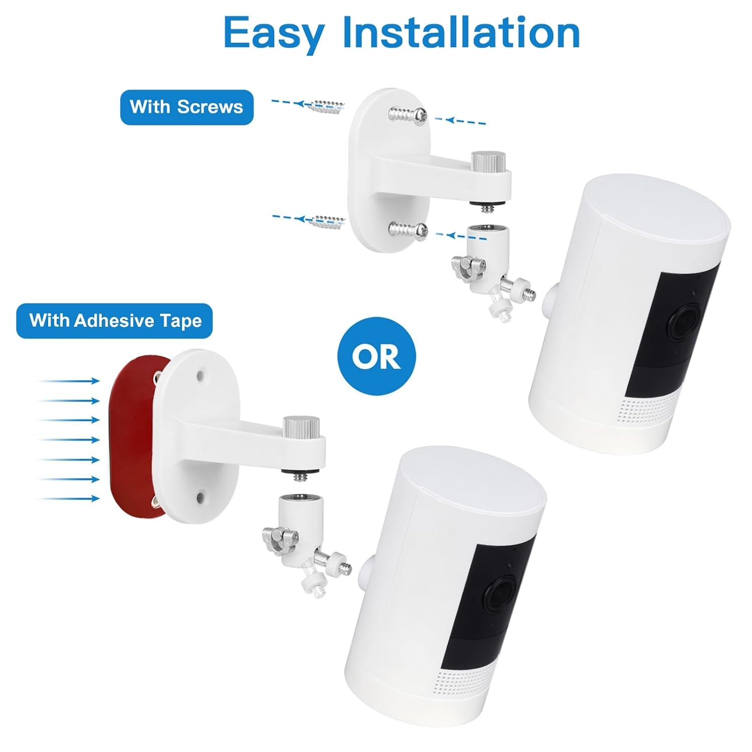 Ring Stick Up Cam & Outdoors Adjustable Security Wall Mount Bracket for Camera
