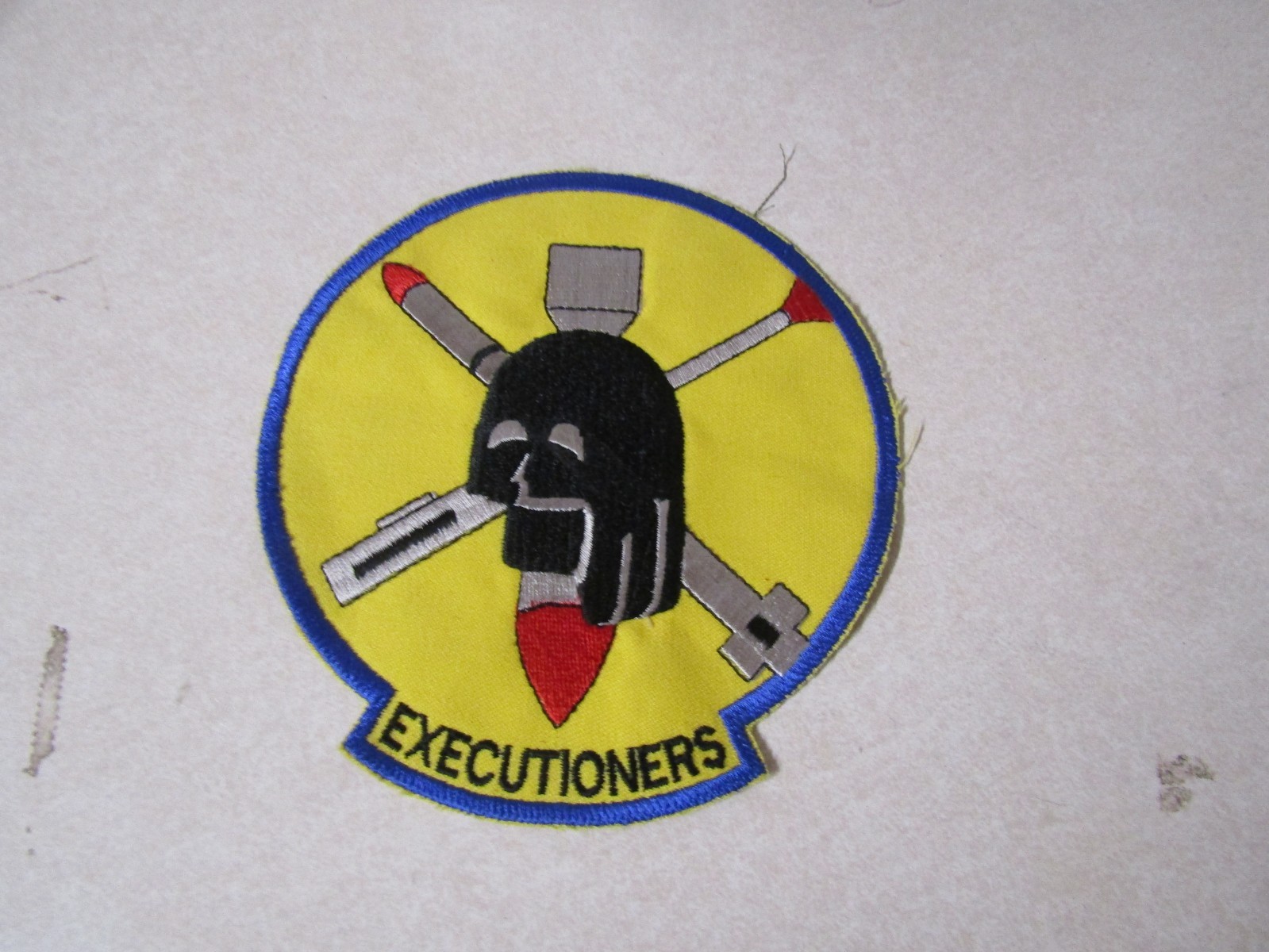 MILITARY PATCH UNITED STATES NAVY FIGHTER SQUADRON VF-114 EXECUTIONERS 6 INCHES