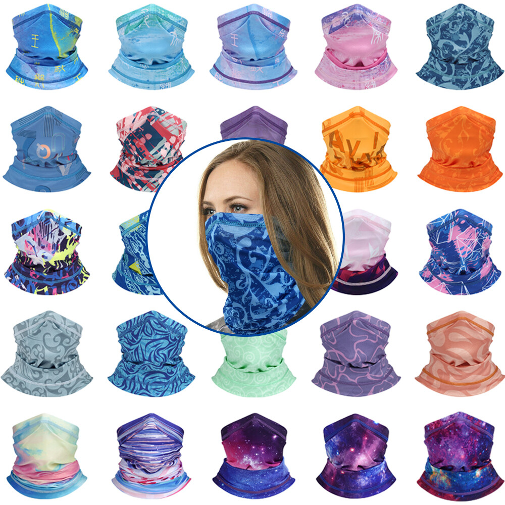 Summer Neck Gaiter Face Mask/Face Scarf/UPF 50+ Sun Protection for Outdoor Sport