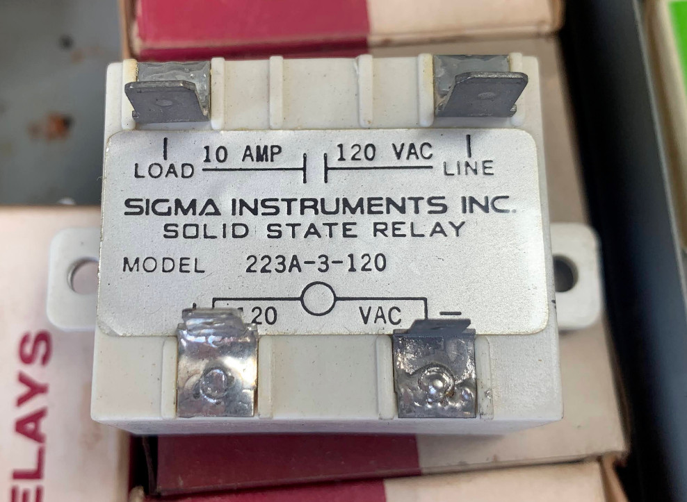 223A-3-120 Sigma Instruments Inc Solid State Relay 10A 120VAC