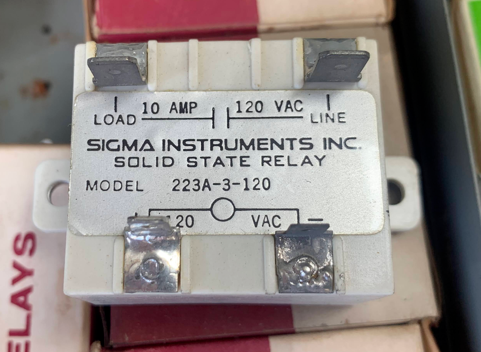 223A-3-120 Sigma Instruments Inc Solid State Relay 10A 120VAC