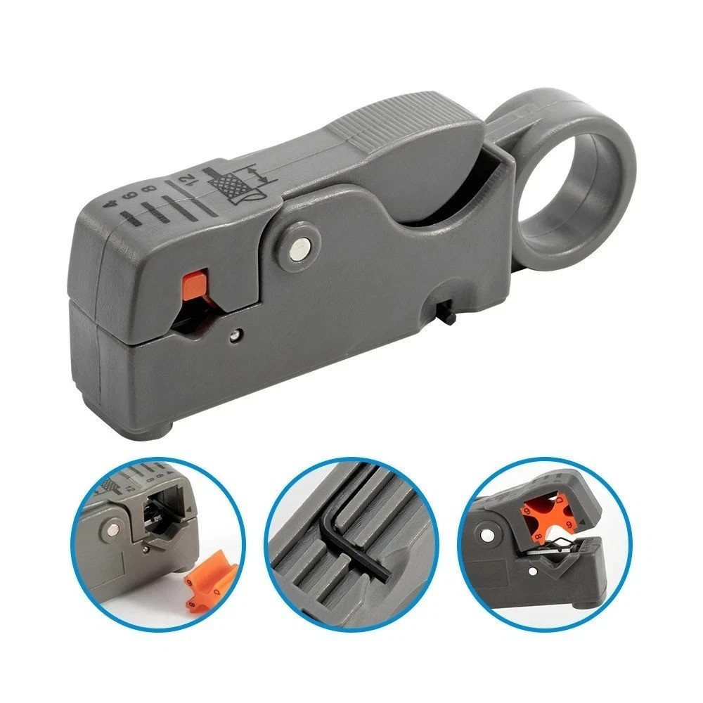 Cable Stripper Coaxial Wire Coax Stripping Tool Accessorie Insulated Electrical