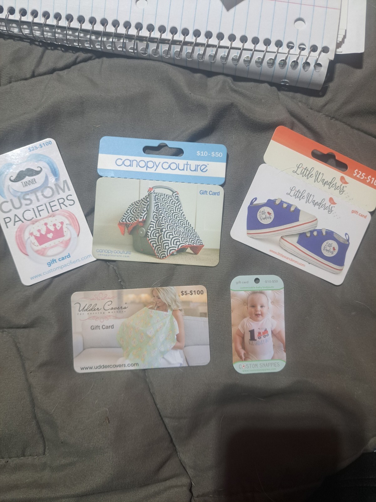 5 X Gift Card Bundle Save $$