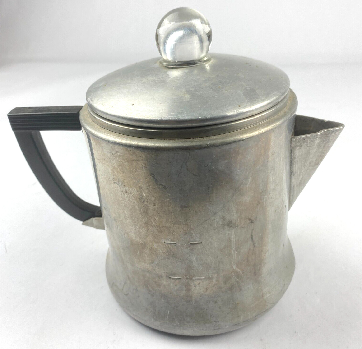 VTG Montgomery Wards Coffee Pot MW Signature 18 Gauge Aluminum  Percolator 5 Cup