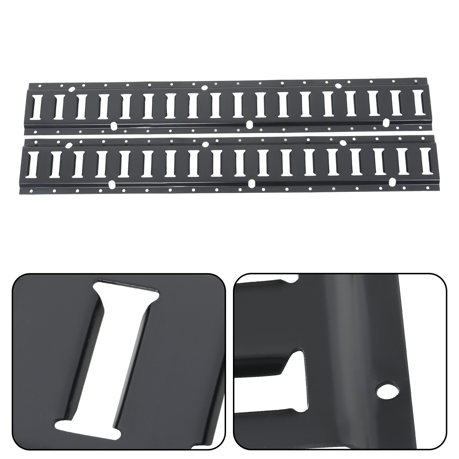 8 Pack Enclosed Trailer 3ft Powder-Coated Steel E Track Rails Tie Down