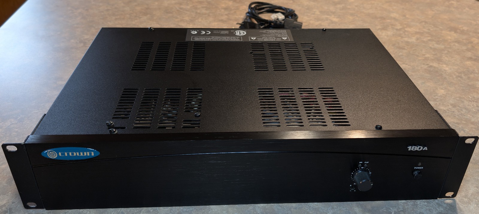 Crown Model 180A PA - Power Amplifier - 80WPC@4Ω or 70V - Phoenix Connector