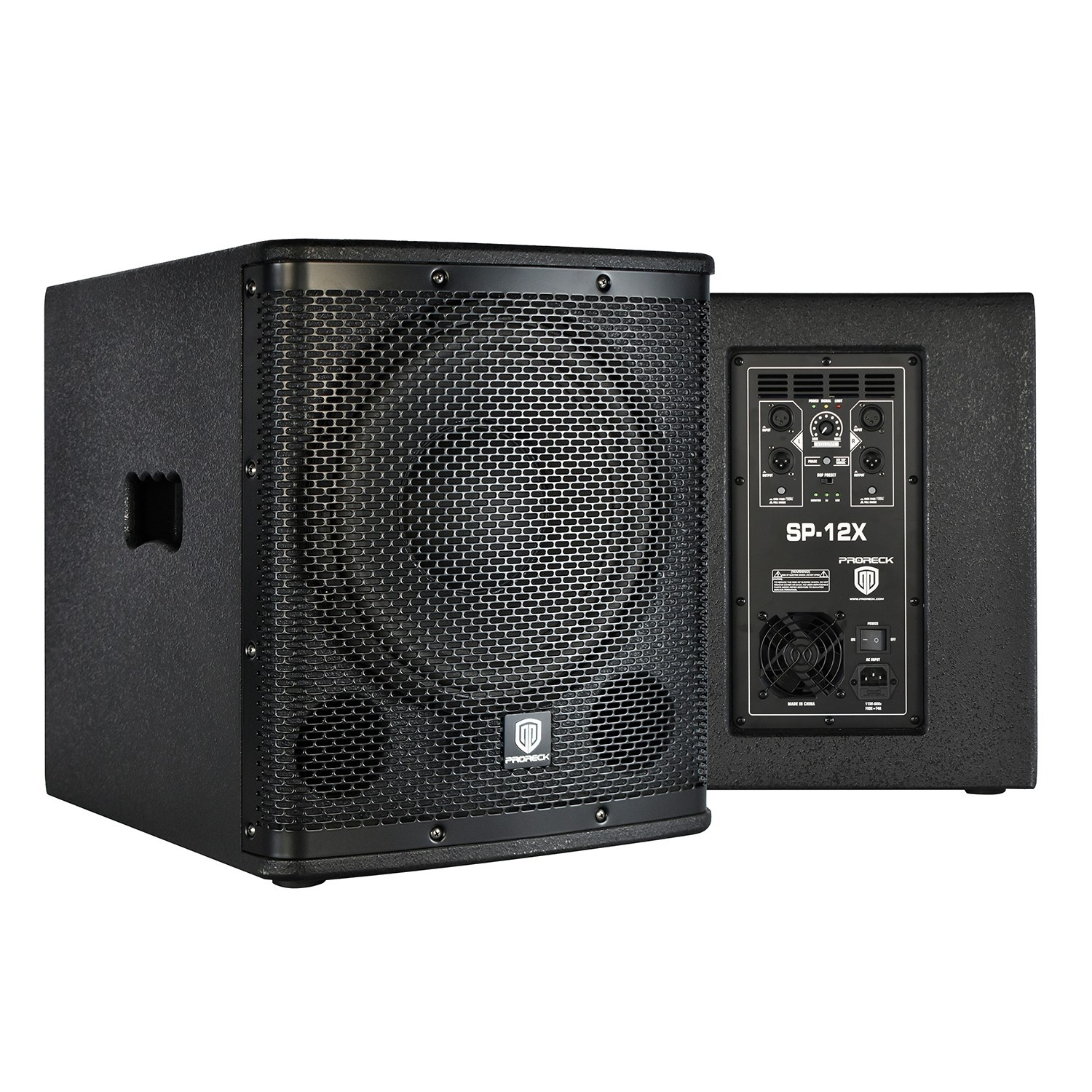 PRORECK SP-12X 12" Powered Subwoofer 1000W Class D Amp Active DJ PA Speaker