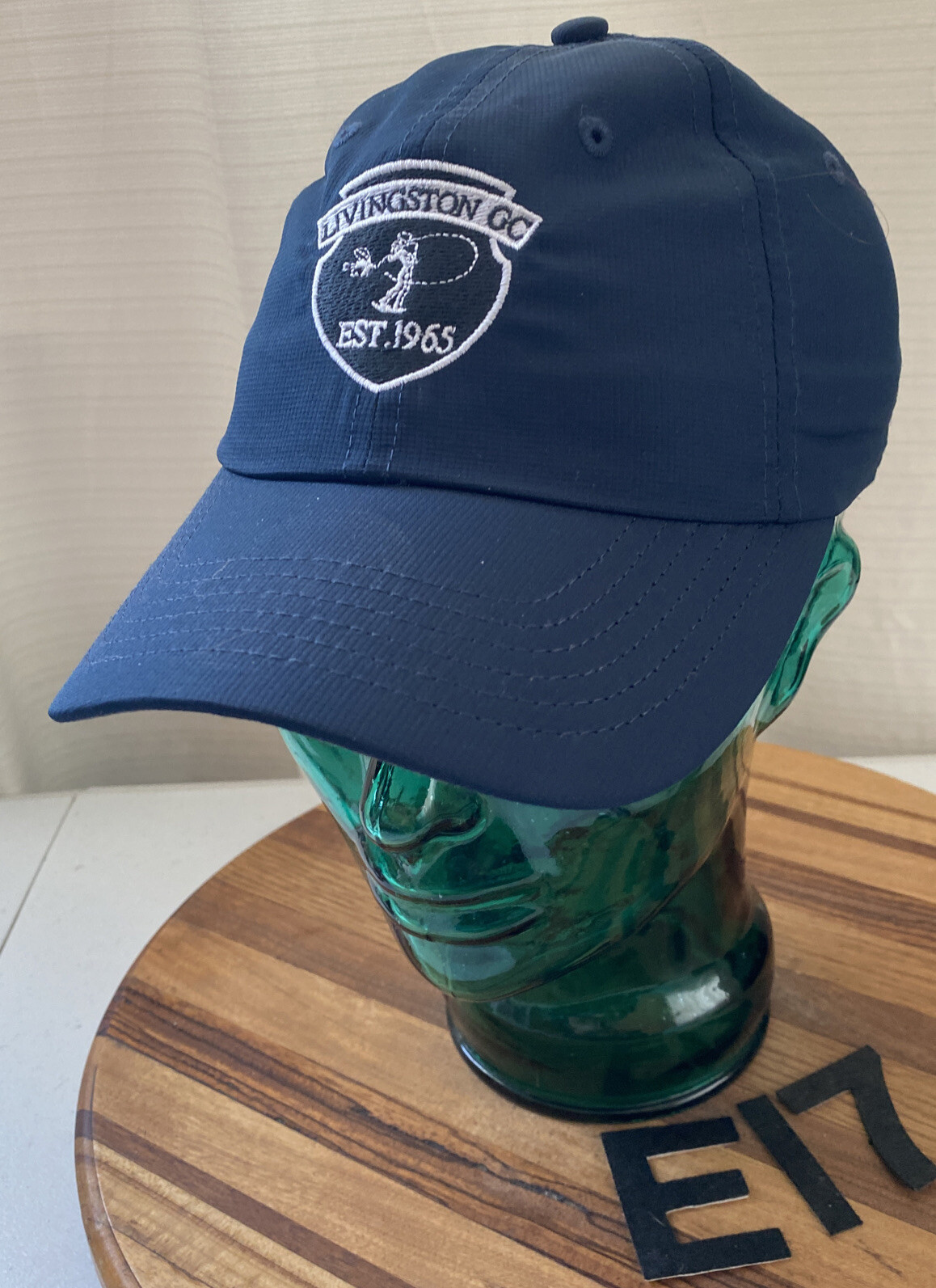 NWOT YOUTH LIVINGSTON GOLF CLUB MONTANA HAT JUNIOR CAMP BLUE ADJUSTABLE  E17