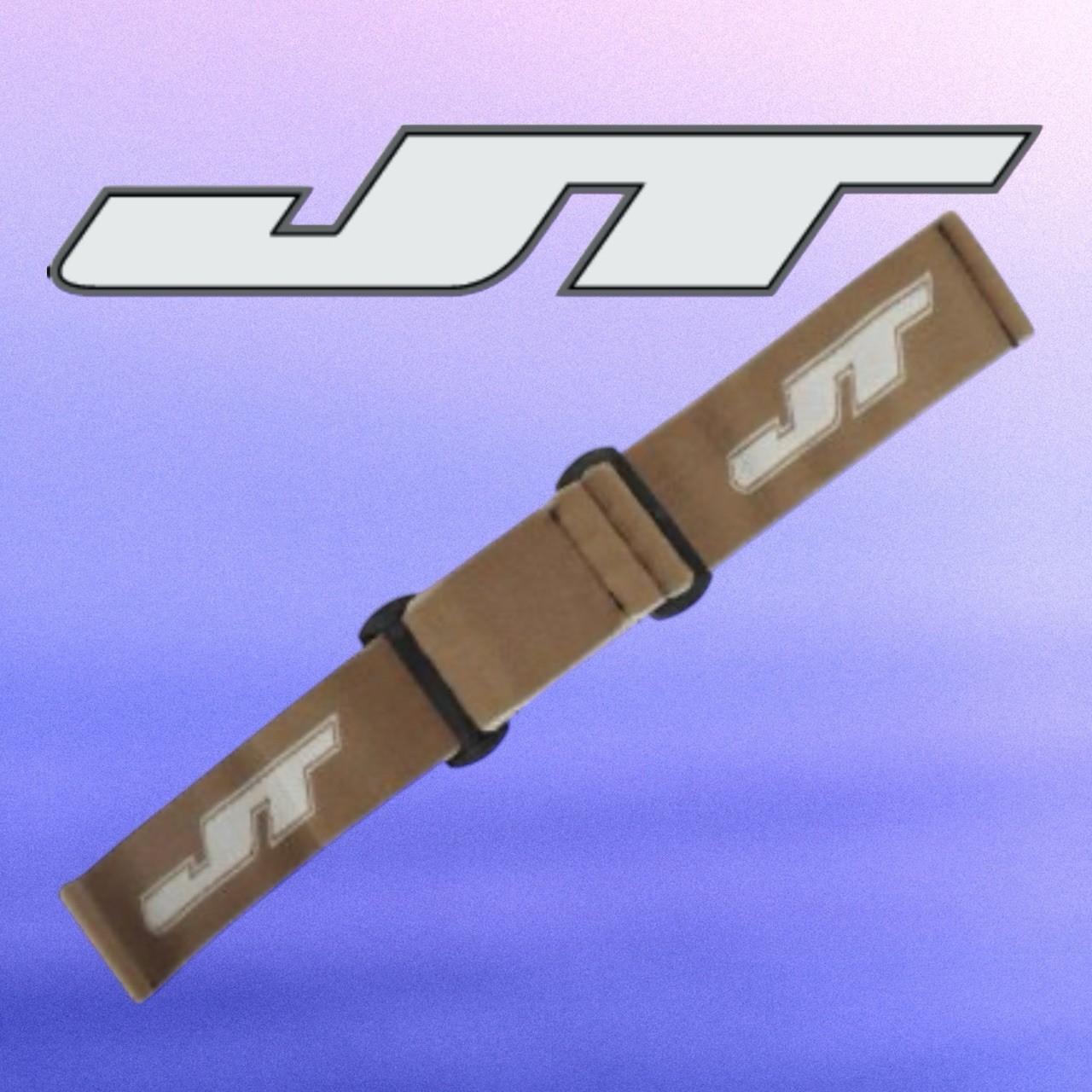 JT ProFlex Authentic Woven Goggle Strap Special Edition SE : Brown/White