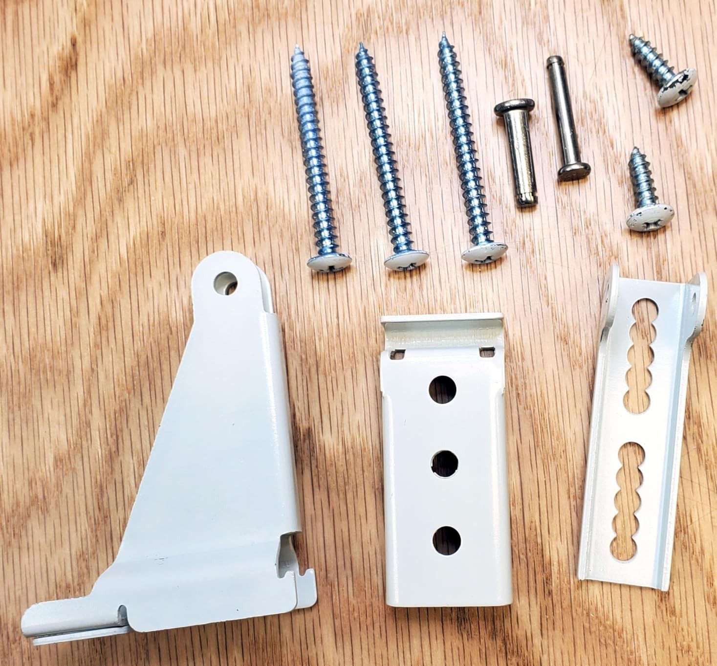 Storm Door Closer Bracket Kit Heavy Duty Reinforced Repair Parts White, New USA