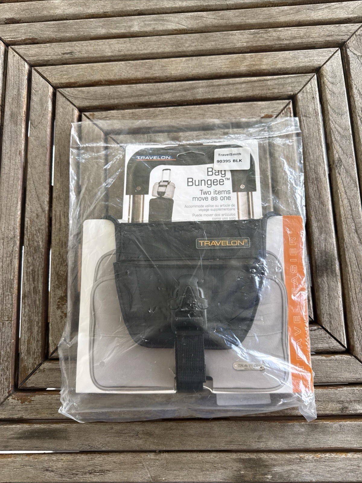 Travelon Bag Bungee Secure Two Bags Move As One Travelsmith 90395 BLK sealed NOS