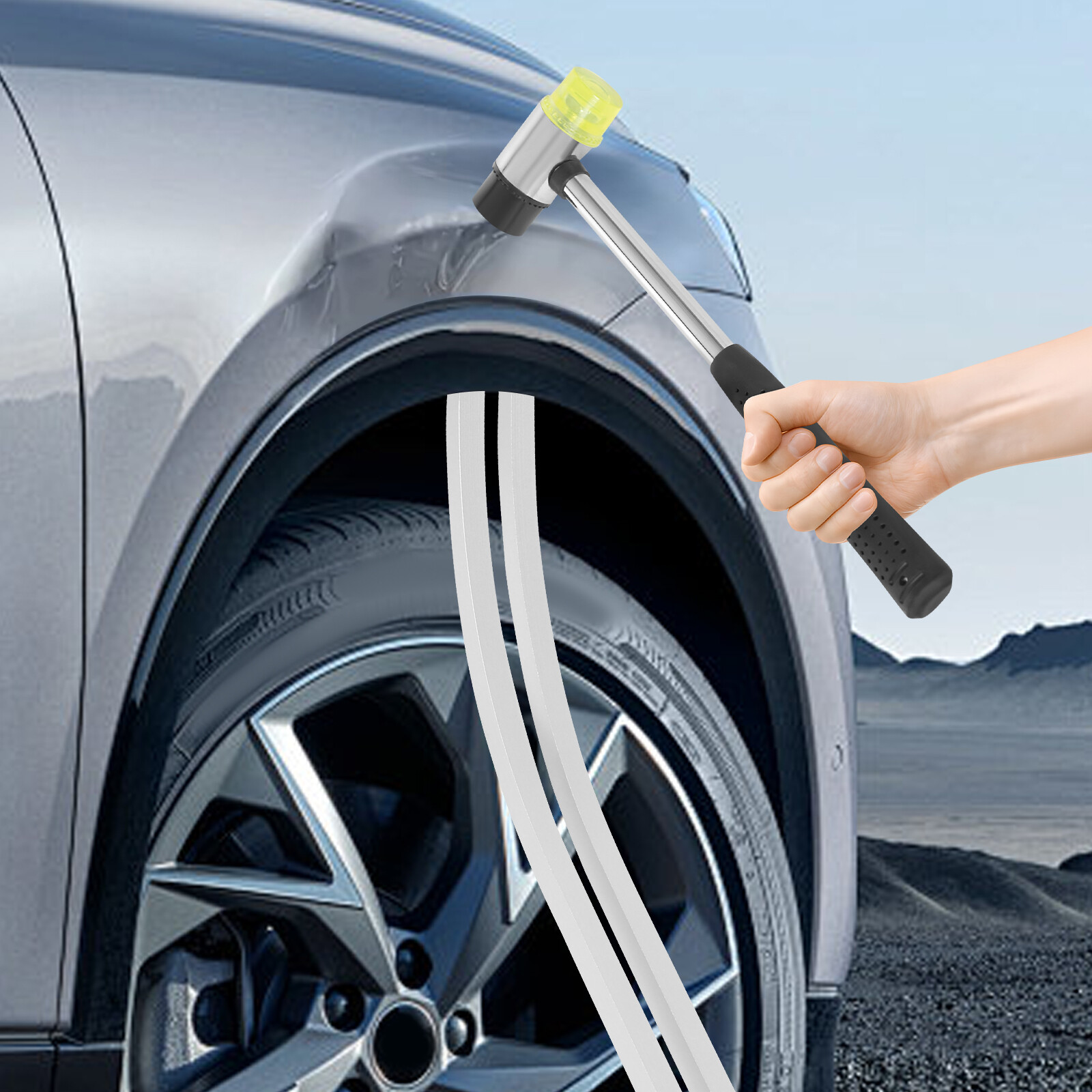 Car Body Dent Repair Kit Stainless Steel Dent Repair Tool Car Dent Removal Tool