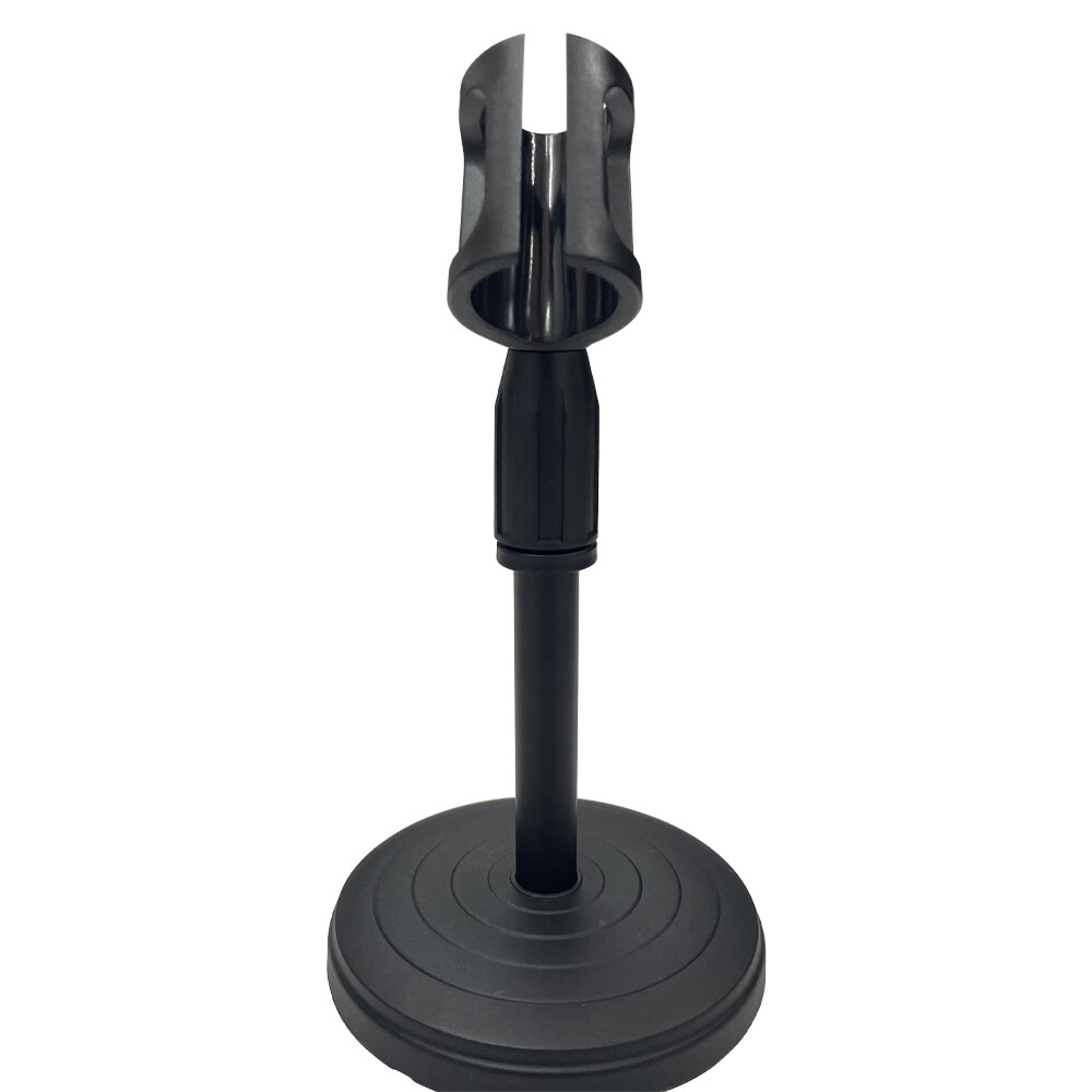 Black Adjustable Desktop Microphone Stand Portable Scalable Lifting Holder