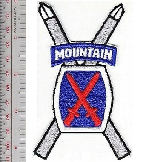 US Army 10th Mountain Division Alpine Ski Troops Crossed Skis & Sp'l NO TARIFF