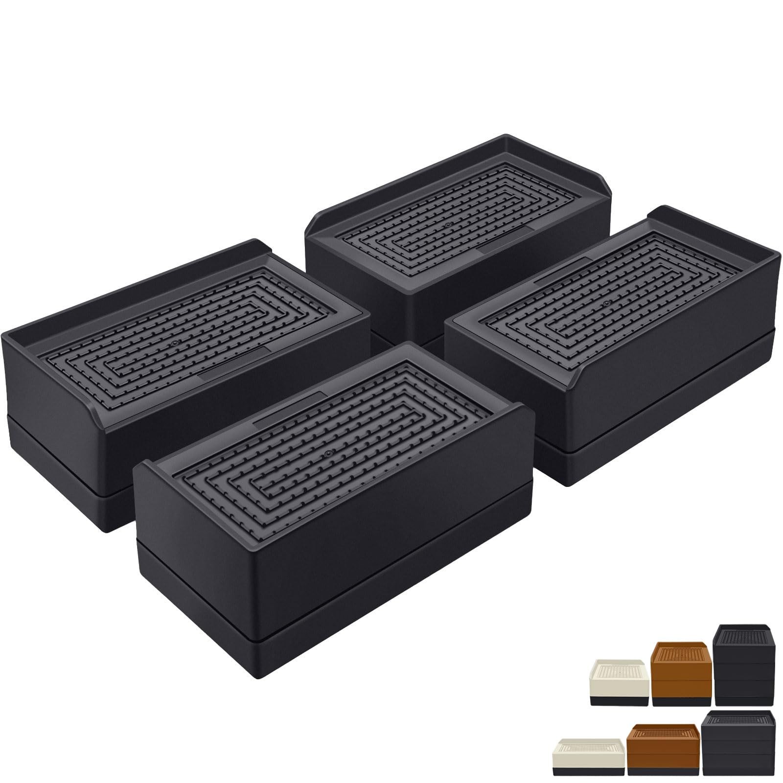 1.5 inch Furniture Risers, Rectangle Adjustable Risers Blocks for Bed Sofa Ta...