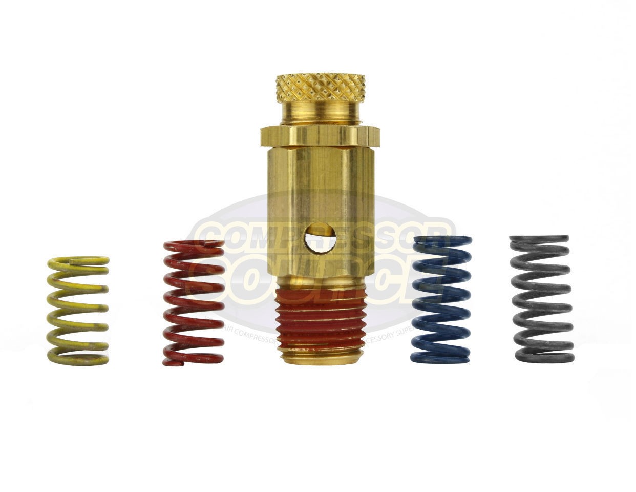 25-200 PSI 1/4" MNPT Air Compressor Pressure Adjustable Relief Pop Off Valve Kit