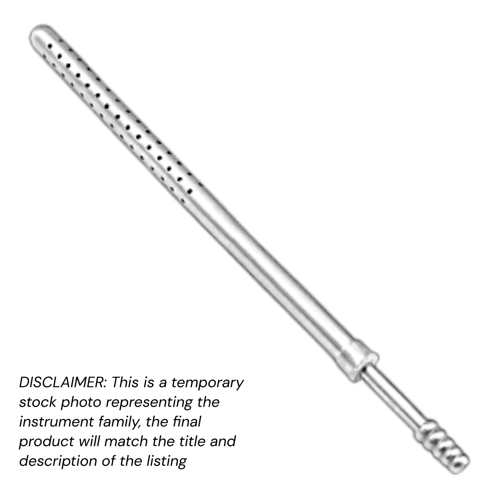 Poole Suction Tube 8.75” Straight 24 Fr. (8mm) Stainless XPRS OR Grade