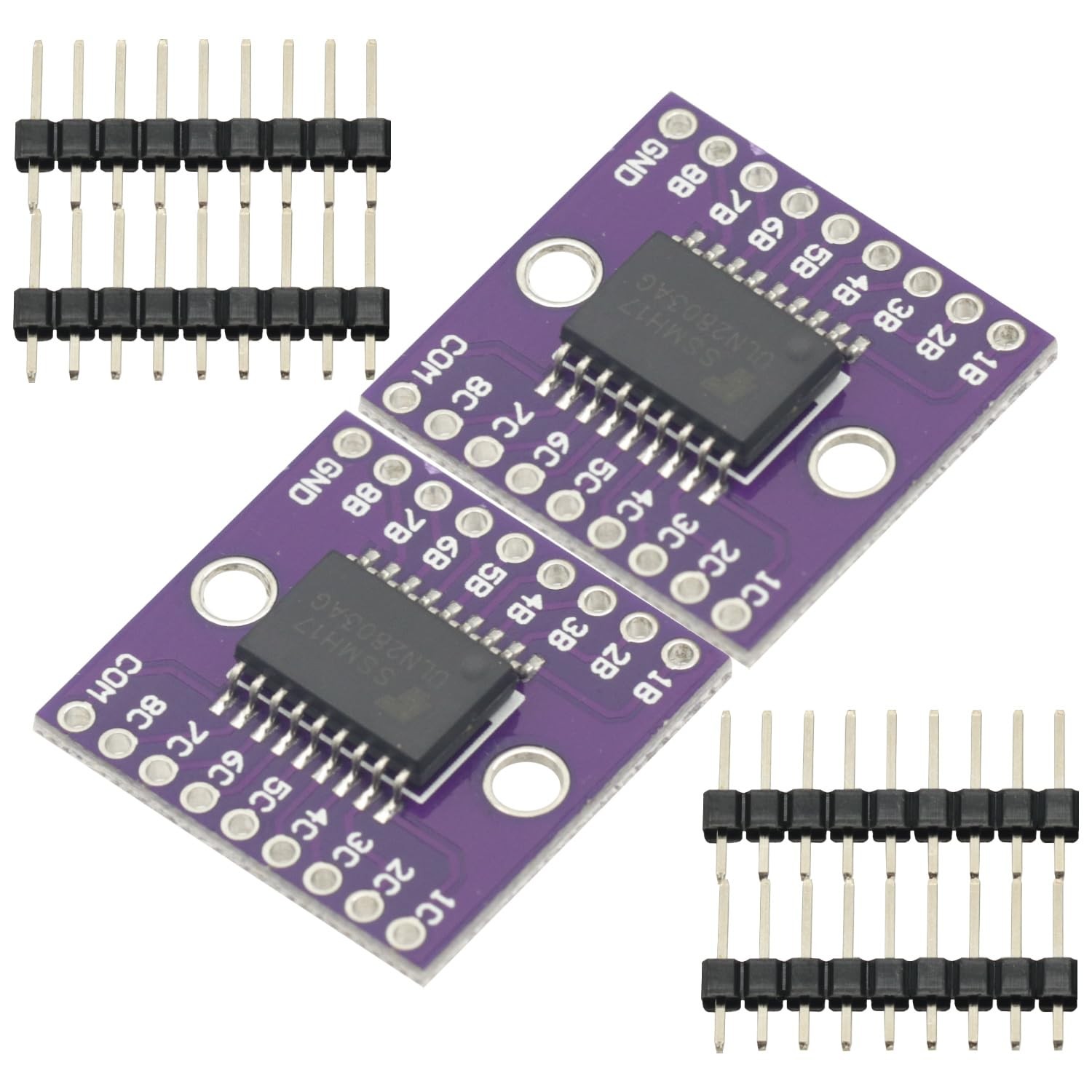 2Pcs ULN2803A Tube High Pressure Large Current Driver Module