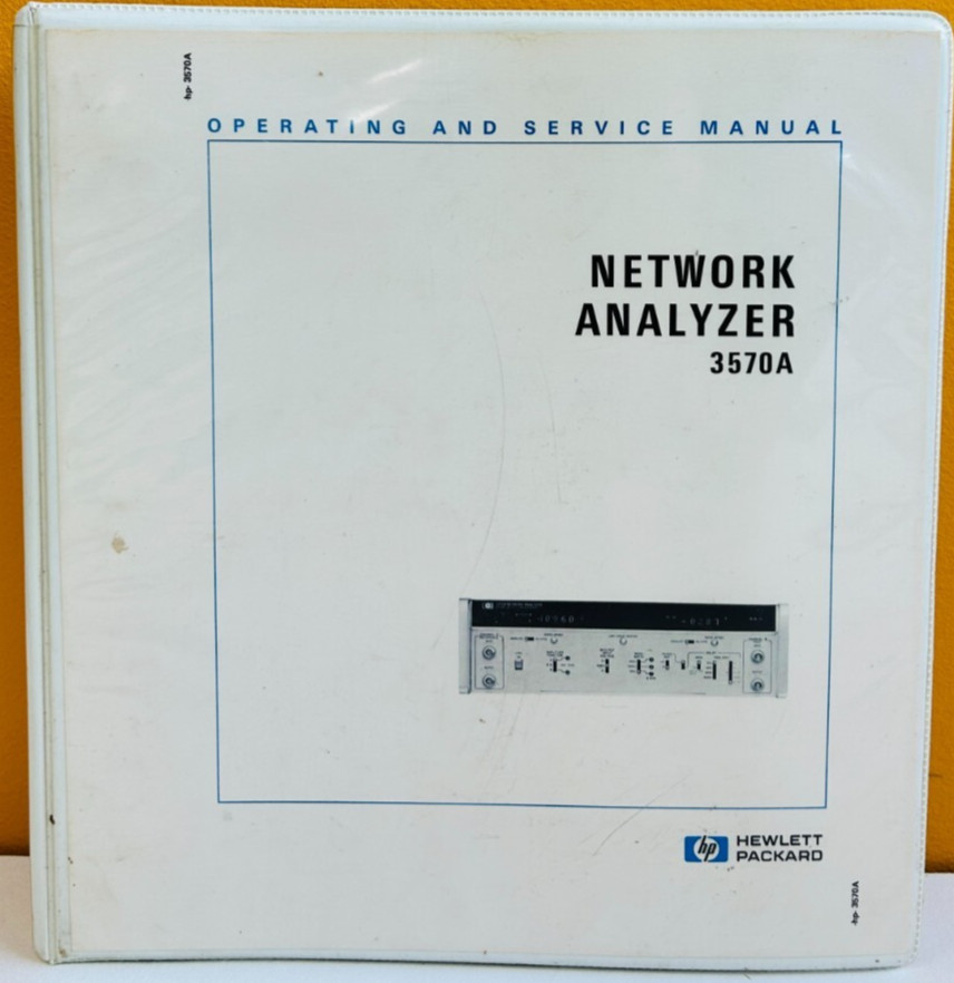 HP Agilent 03570-90015 1977 Model 3570A Network Analyzer Oper & Service Manual.