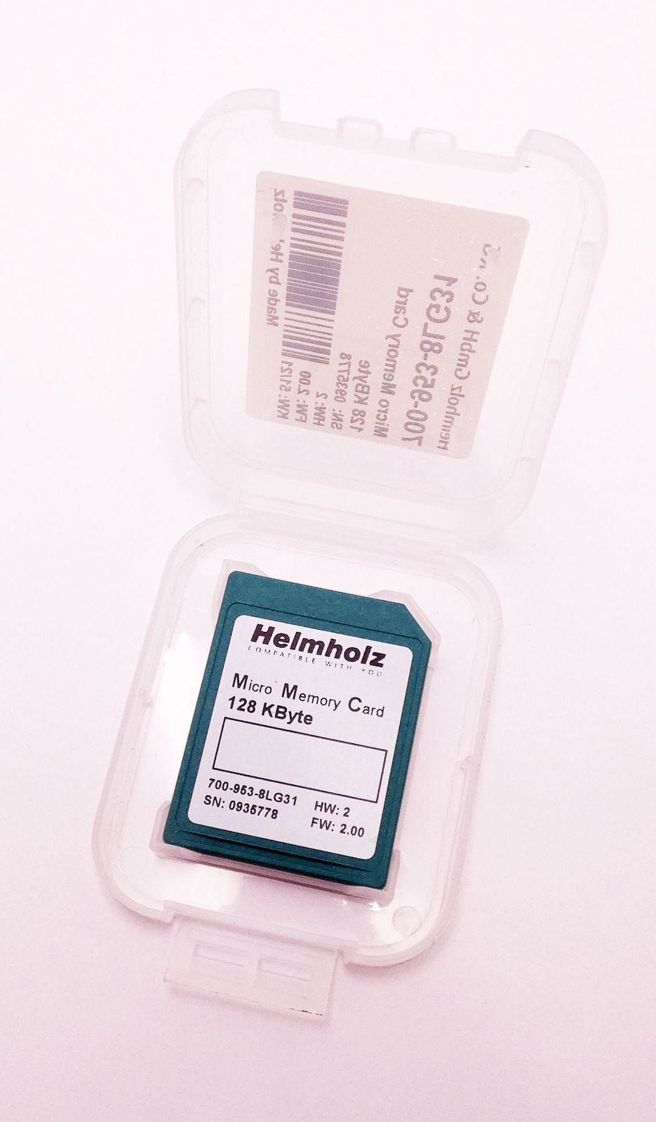 Helmholz 700-953-8LG31 128 KByte HW: 2 FW: 2.00 Micro Memory Card -Unused/Original Packaging-