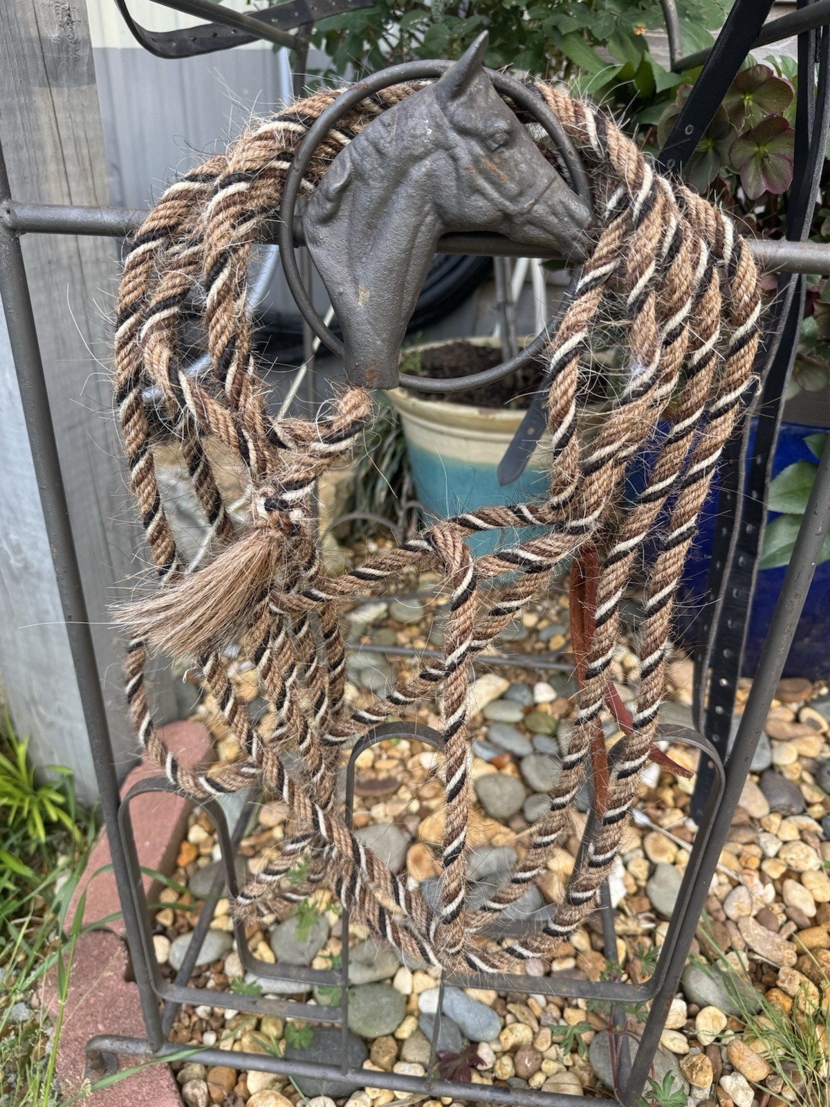 22’ Horse Mane Hair Mecate Rein